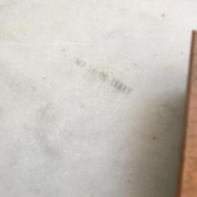 Large Marble Trivet and Lazy Susan. Made in Italy