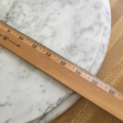 Large Marble Trivet and Lazy Susan. Made in Italy