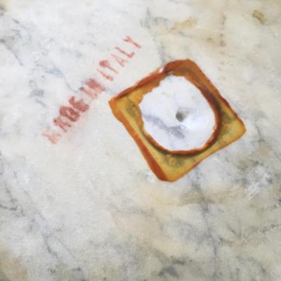 Large Marble Trivet and Lazy Susan. Made in Italy