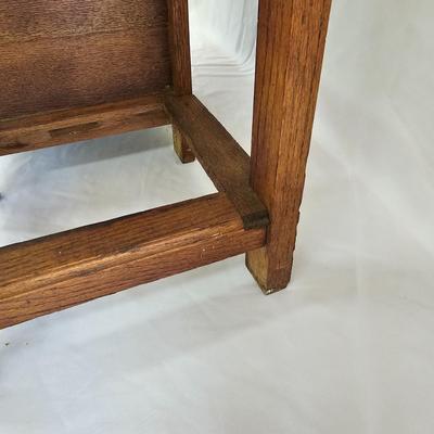 Oak Entryway Seat/Umbrella Stand (WS-JS)