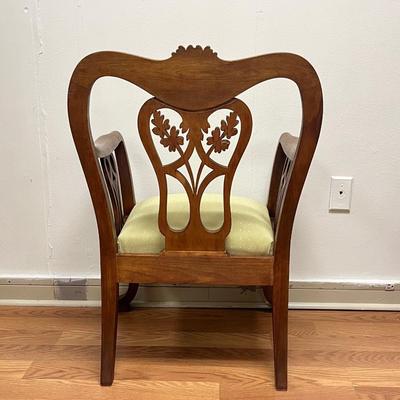 Solid Wood Carved Occasional Chair