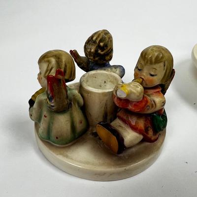1528 Vintage Hummel Goebel Ashtray & Pair of Candlesticks