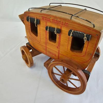 Vintage Wells Fargo & Co. Wooden Stagecoach  (WS-JS)