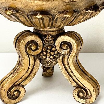 Gold Gilded Footed Bowl