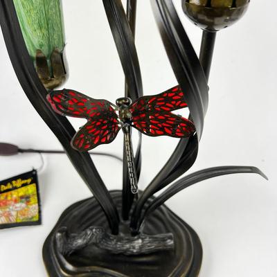 1549 Dale Tiffany Co. Tulip Dragonfly Table Lamp