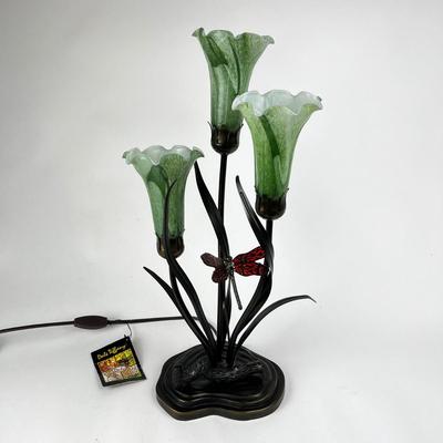 1549 Dale Tiffany Co. Tulip Dragonfly Table Lamp