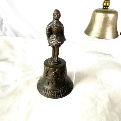 1542 Vintage Brass and Enameled Bells