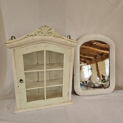 Vintage Mirror & Wall Cabinet (WS-JS)