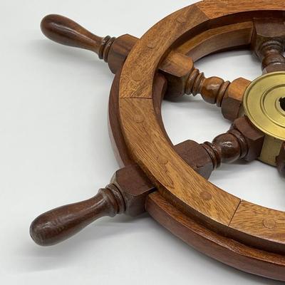 18â€ Nautical Wood Ship Wheel