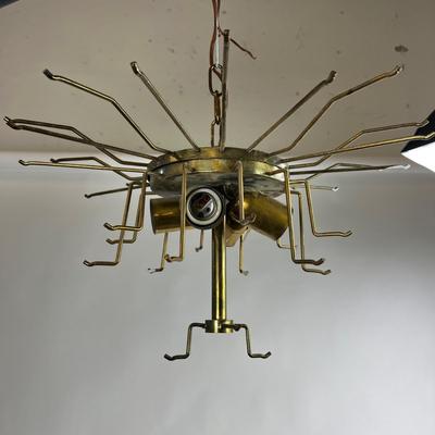 1550 Vintage Suspension Lamp Made in Italy Tronchi Murano Glass
