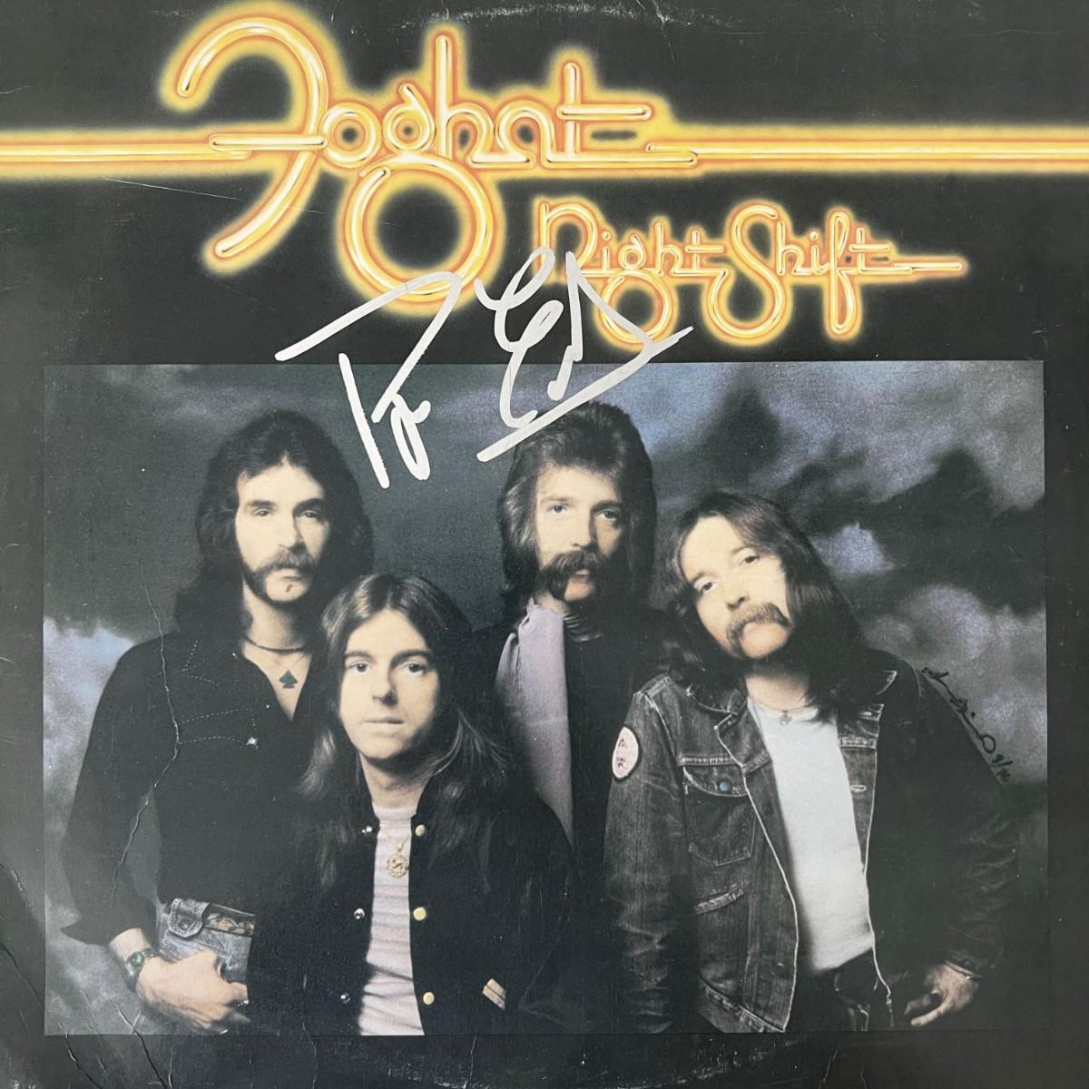 Foghat Night Shift signed album | EstateSales.org