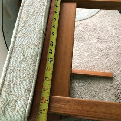 JRA Wooden Bench with Removable Cushion -Lot 282