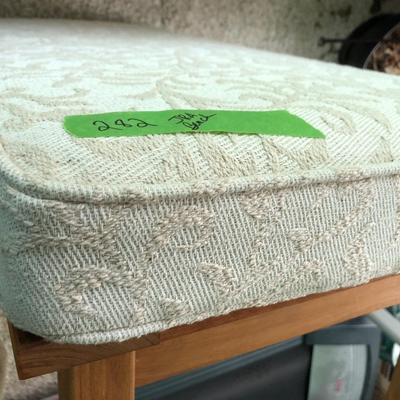 JRA Wooden Bench with Removable Cushion -Lot 282