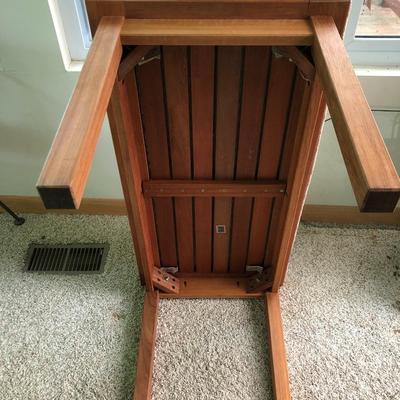 JRA Wooden Bench with Removable Cushion -Lot 282