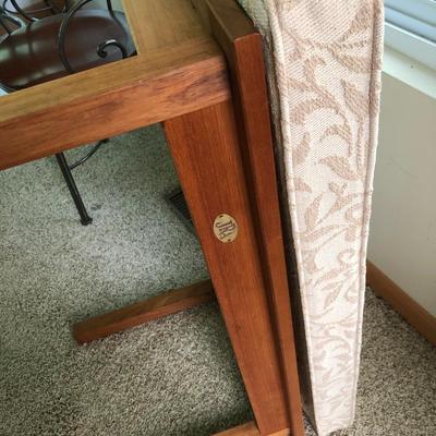 JRA Wooden Bench with Removable Cushion -Lot 282