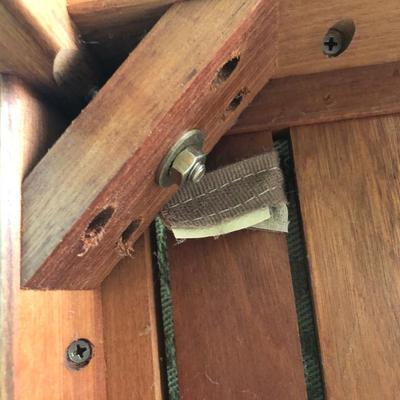 JRA Wooden Bench with Removable Cushion -Lot 282