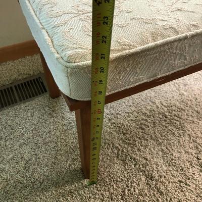 JRA Wooden Bench with Removable Cushion -Lot 282