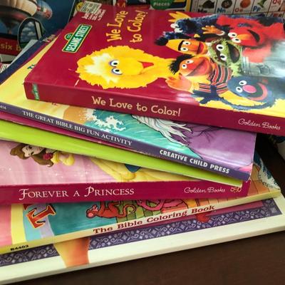 Kids Floor Puzzles, Coloring Books & More -Lot 285