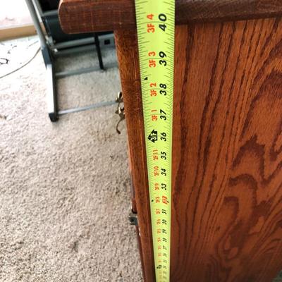 White Clad Ice Box Wooden Cabinet -Lot 286