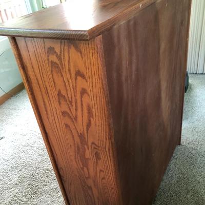 White Clad Ice Box Wooden Cabinet -Lot 286