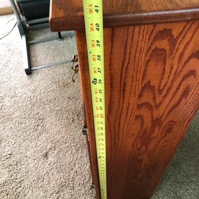 White Clad Ice Box Wooden Cabinet -Lot 286