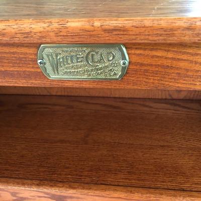 White Clad Ice Box Wooden Cabinet -Lot 286