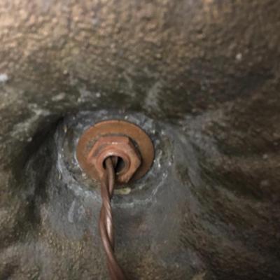 Antique Cast Metal Floor Lamp -Lot 287