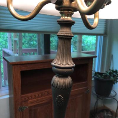 Antique Cast Metal Floor Lamp -Lot 287