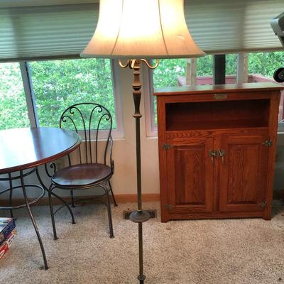 Antique Cast Metal Floor Lamp -Lot 287