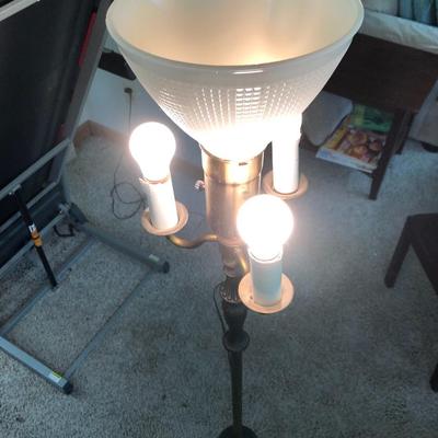 Antique Cast Metal Floor Lamp -Lot 287