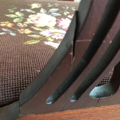 Antique Needlepoint Chair -Lot 288