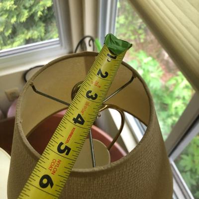 Vintage Very Heavy Brass Base Table Lamp Tested -Lot 289