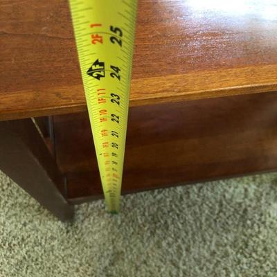 Two Ethan Allen Mission Style Matching Wooden Coffee/End Tables -Lot 290