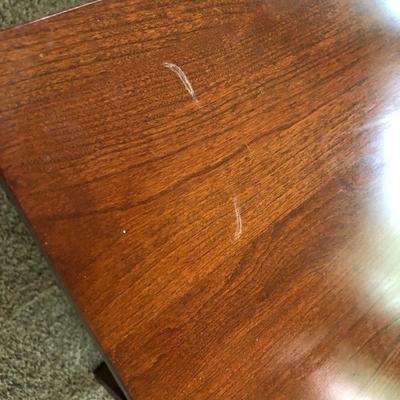 Two Ethan Allen Mission Style Matching Wooden Coffee/End Tables -Lot 290