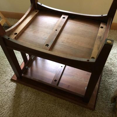 Two Ethan Allen Mission Style Matching Wooden Coffee/End Tables -Lot 290