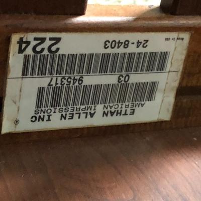 Two Ethan Allen Mission Style Matching Wooden Coffee/End Tables -Lot 290