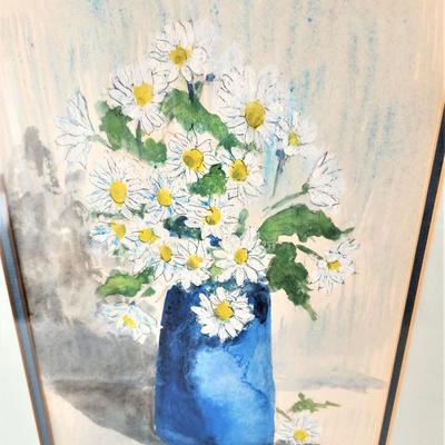Lot #3  Charming Original Watercolor - Daisies