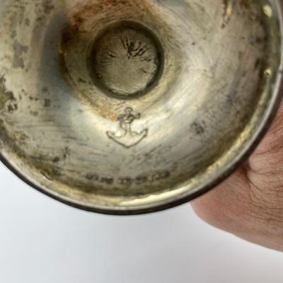 Brass, ruffled edge, vase