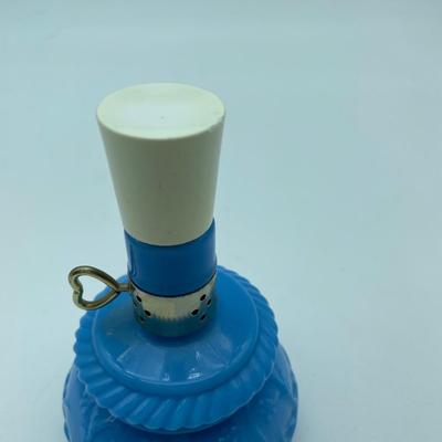 Avon blue glass decanter