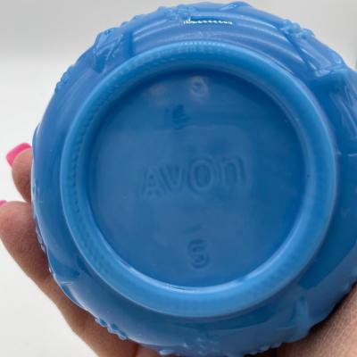 Avon blue glass decanter