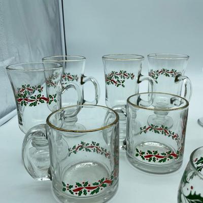 Christmas mugs and glasses