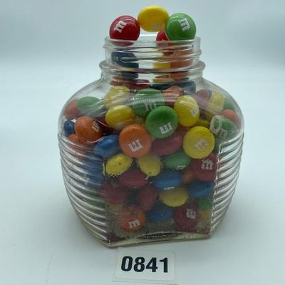 String of M&Mâ€™s in a cool jar