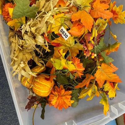 Tote of fall decor