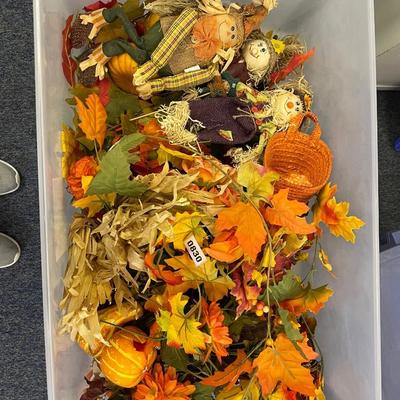 Tote of fall decor