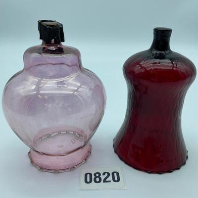 Dusty Rose/Red honeycomb votive peg candle holder