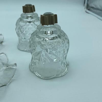 Clear candle holders