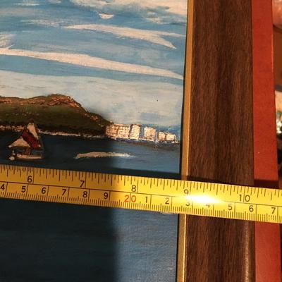 Vintage sailing painting