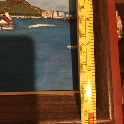 Vintage sailing painting