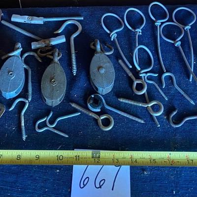 Pulleys and Hooks