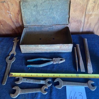 Vintage Tools and Box